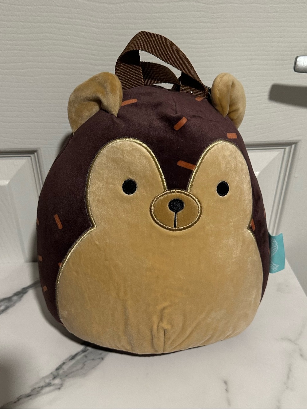 Squishmallow Hedgehog Plush Backpack Hans the Hedgehog